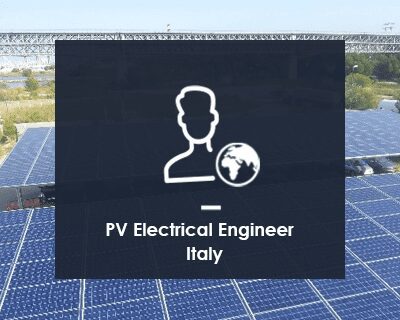 PV Electrical Engineer – Italy M/F