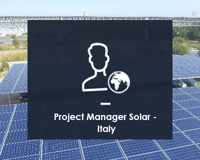 Project Manager Solar – Italy M/F
