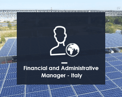 Financial and Administrative Manager – Italy M/F
